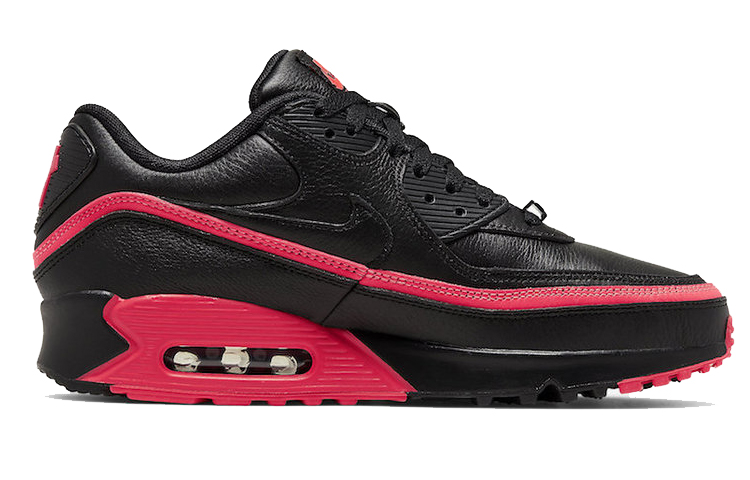 Кроссовки UNDEFEATED x Nike Air Max 90 (черно-красные) — Чёрныйкрасный — фото 2