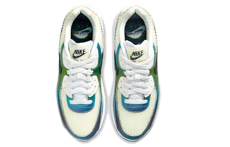 Женские кроссовки Nike Air Max 90 20 "Bubble Pack" (сине-зеленый) — Синийзелёный — фото 4