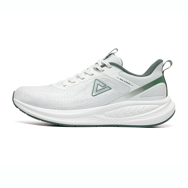 PEAK Taichi 7.0 Cushioning Slip Resistant Abrasion Resistant Low top Casual Running Shoes Men’s White Green