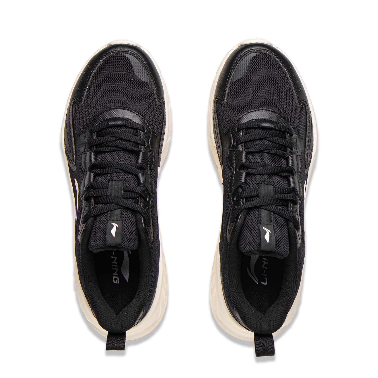 Li Ning Light Lanying Cushioning Abrasion Resistant Breathable Lightweight Low top Casual Running Shoes Women’s Black