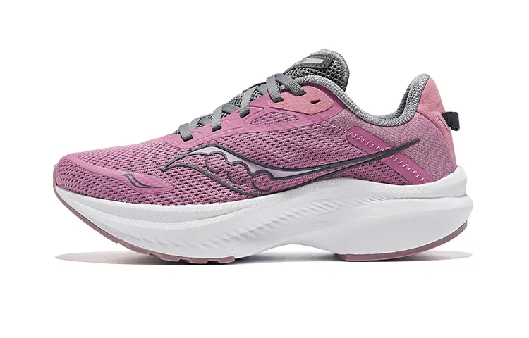 Saucony Axon 3 Mesh Breathable Cushioning Low top Casual Running Shoes Women's Pink