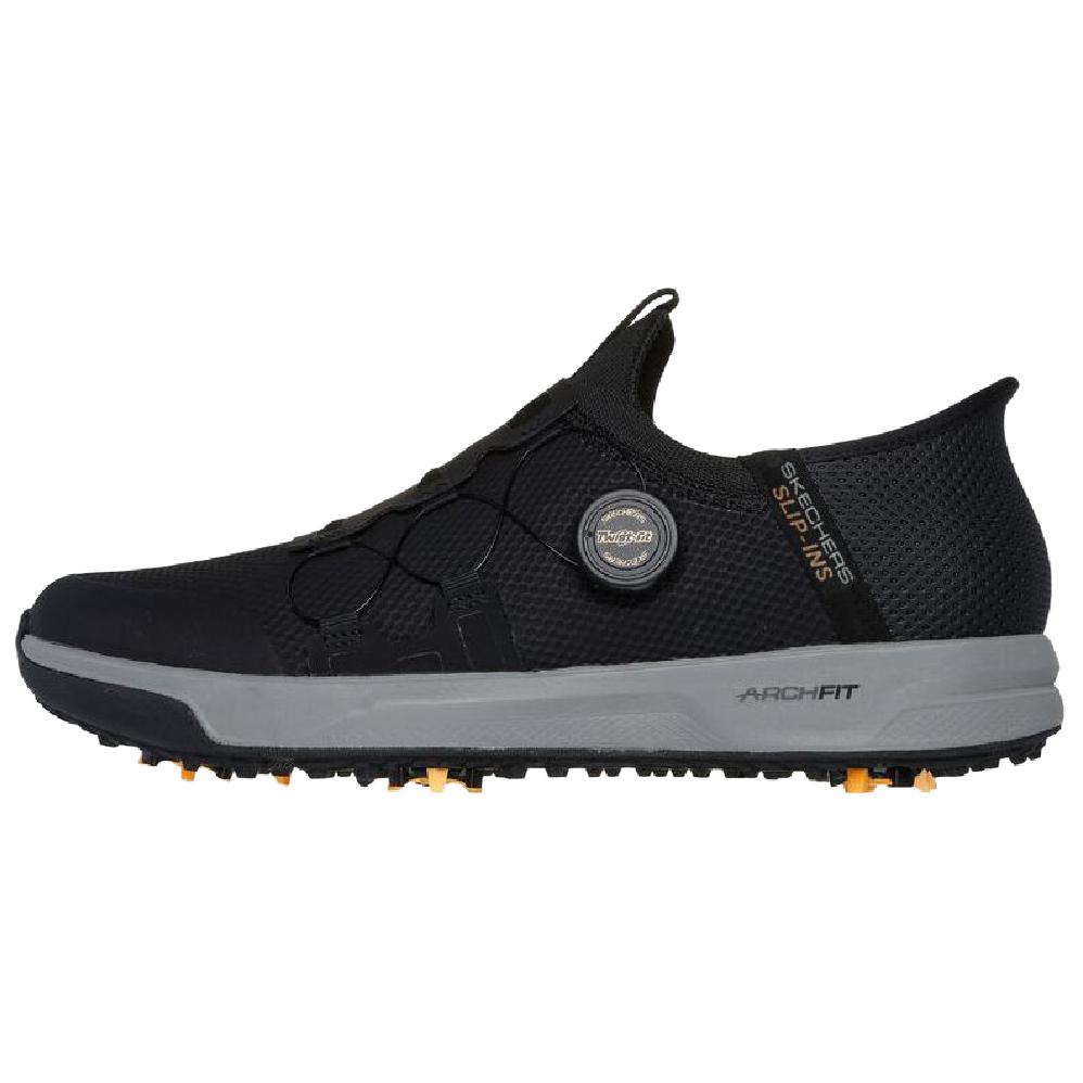 Skechers Slip Ins Abrasion Resistant Low top Golf Shoes Men's Black Gray