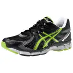 ASICS Lightweight Abrasion Resistant Low top Training Long Distance Running Shoes Men's Black Green