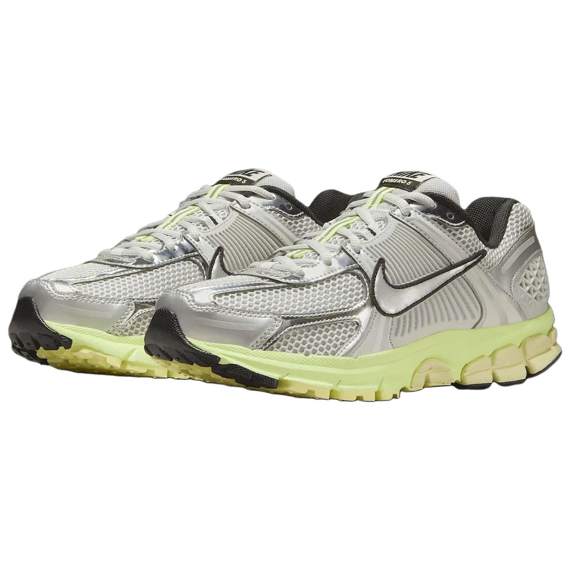 Nike Zoom Vomero 5 Abrasion Resistant Low top Long Distance Running Sprint Running Shoes Women’s Gray Silver