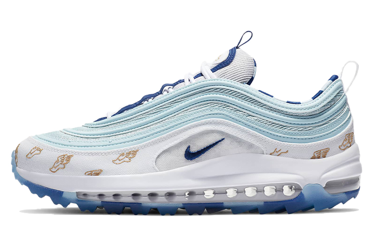 Кроссовки Nike Air Max 97 (бело-голубые) — фото 1