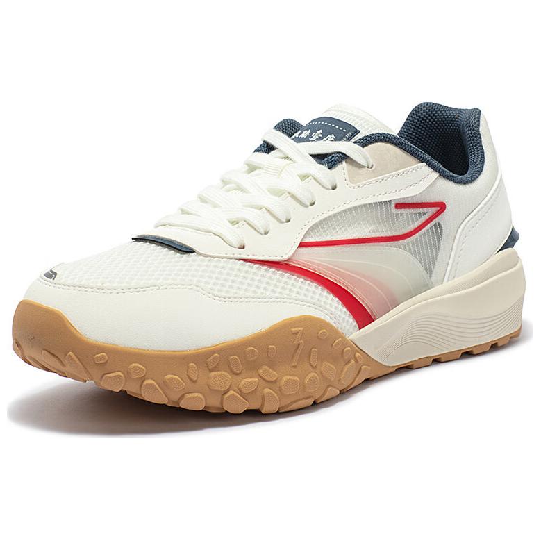 361° Comfortable And Breathable Cushioning Slip Resistant Abrasion Resistant Low top Running Shoes Men’s White Red