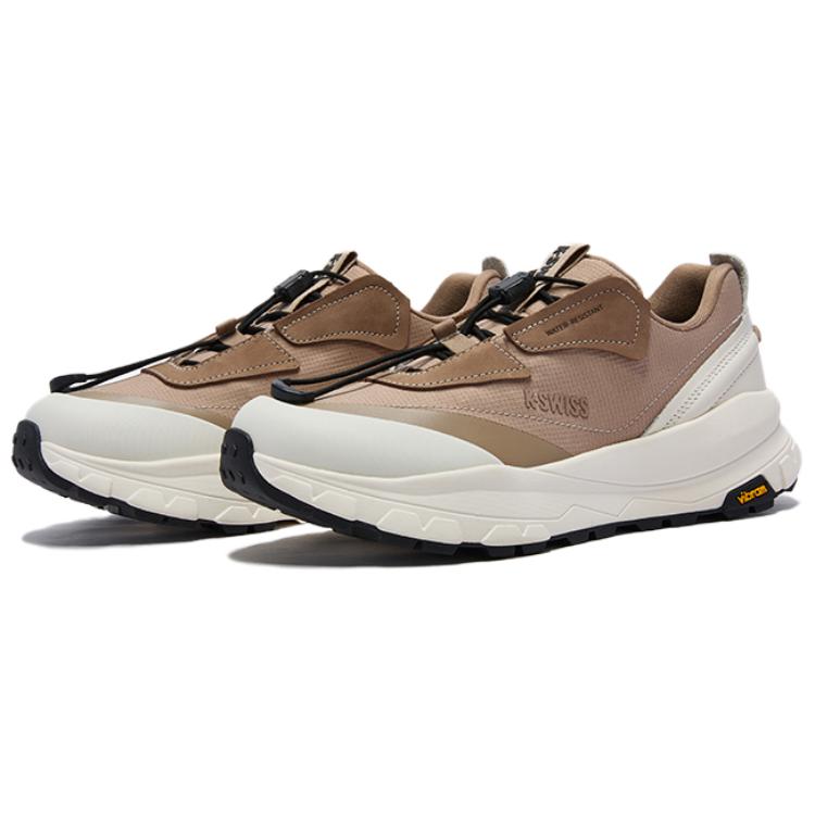 K·SWISS Textile, Synthetic Leather Low top Running Shoes Unisex Tofu White Sand Gravel Pure Black