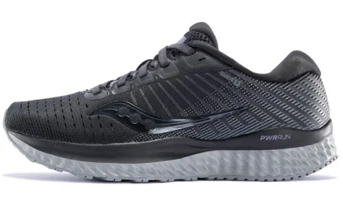 Saucony Guide 13 Mesh Slip Resistant Support Lightweight Low top Running Shoes Women's Black Gray