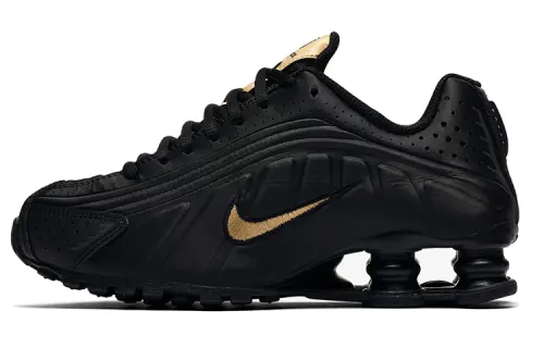 Nike Shox R4 'Black Metallic Gold' Gs