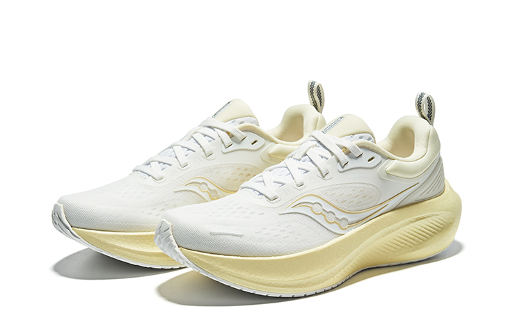 Saucony Surge 3 SU Slip Resistant Abrasion Resistant Low top Running Shoes Women’s White Yellow