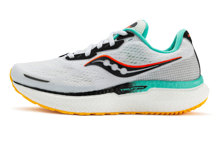 Saucony Triumph Victory 19 comfortable fabric synthetic leather rubber shock-absorbing anti-slip wear-resistant support low-top casual running shoes women's white black green
