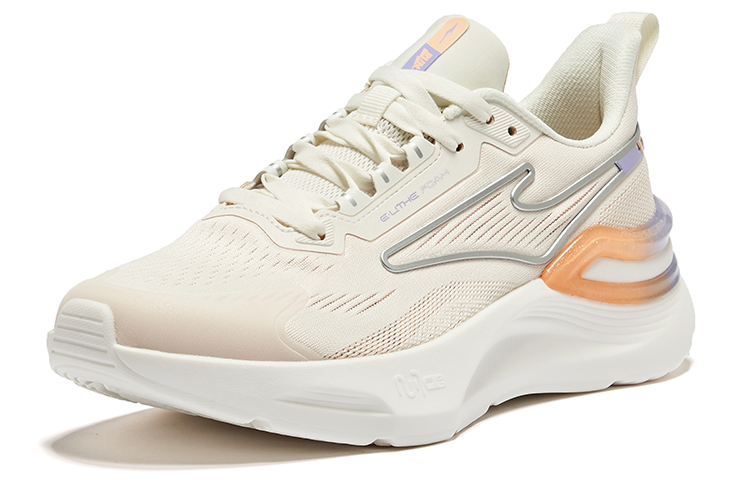 Erke Tianma 2.0 Cushioning, Wear Resistant Low top Running Shoes Women’s White Orange