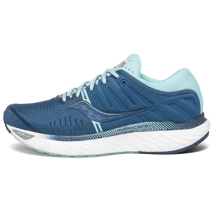 saucony Women's Hurricane 22 Wide 'Blue Aqua'