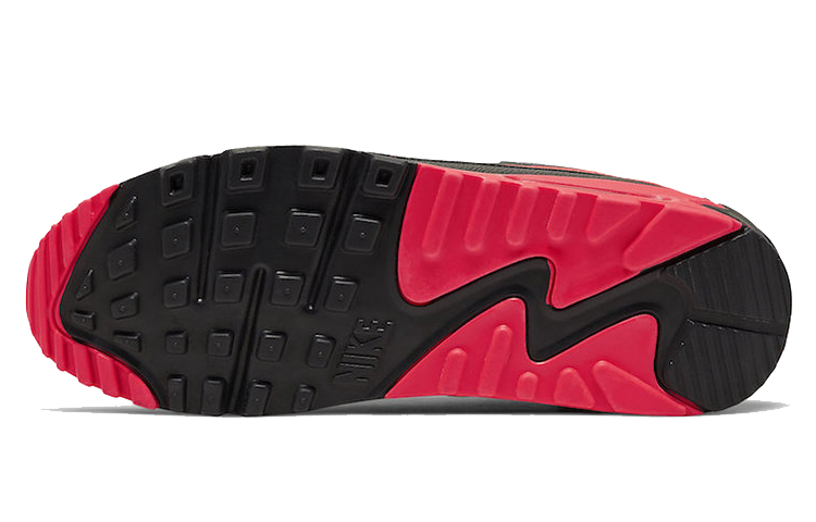 Кроссовки UNDEFEATED x Nike Air Max 90 (черно-красные) — Чёрныйкрасный — фото 5