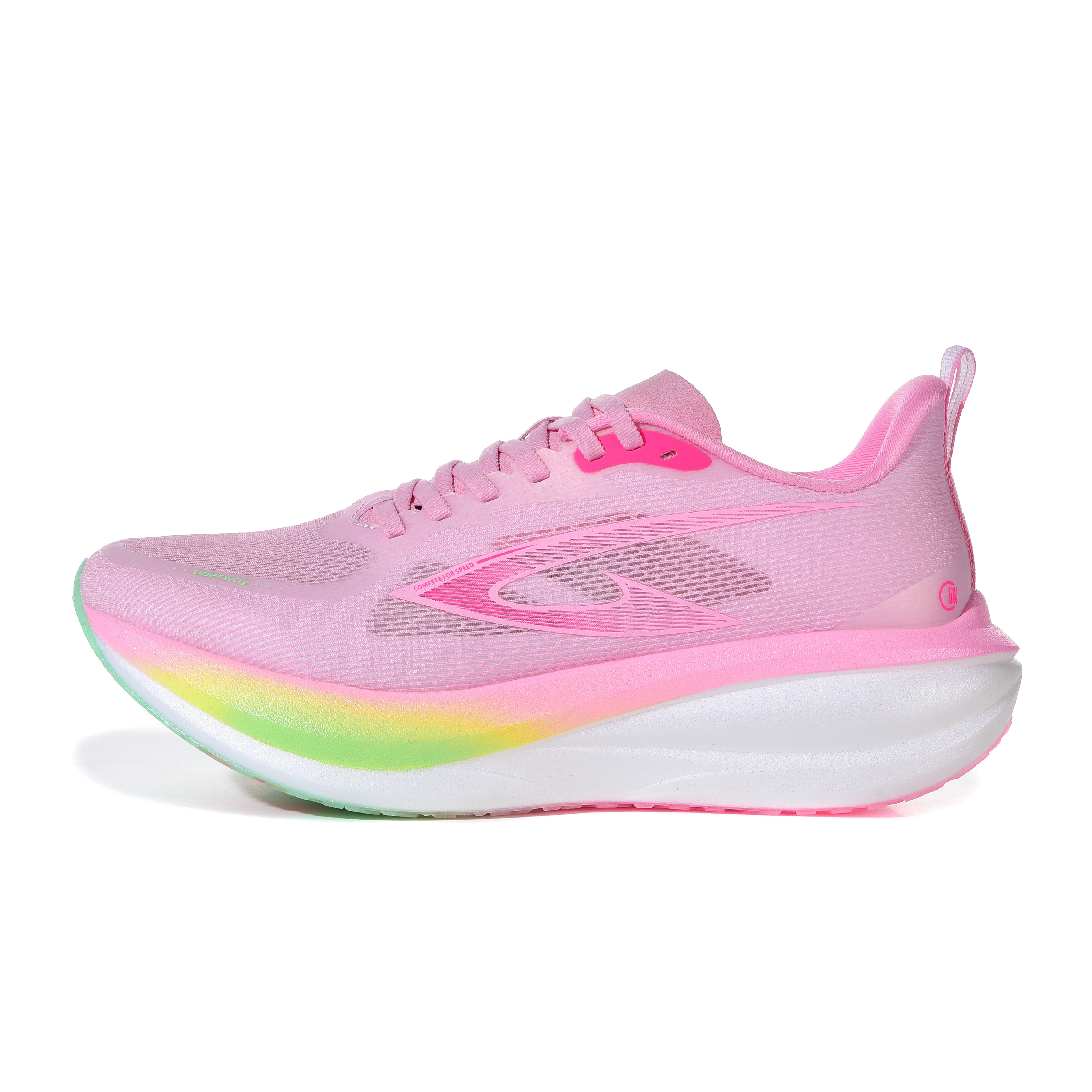 DEERWAY Running Shoes Unisex Low Top Cherry Blossom Pink