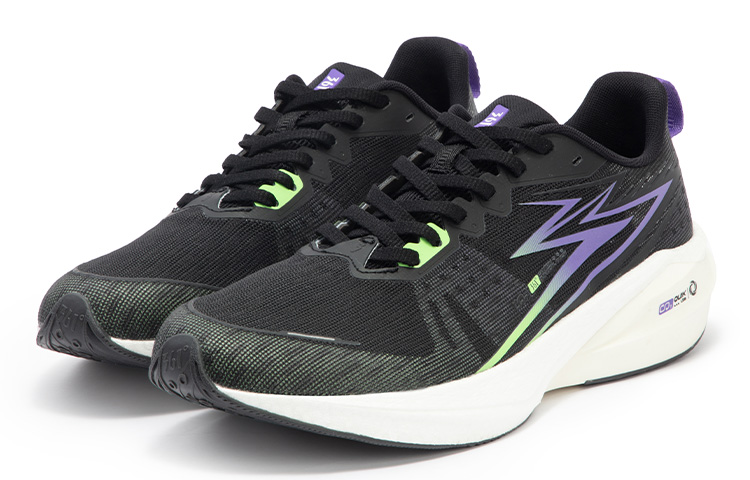 361° Cushioning Slip Resistant Abrasion Resistant Breathable Low top Running Shoes Men’s Black Lime