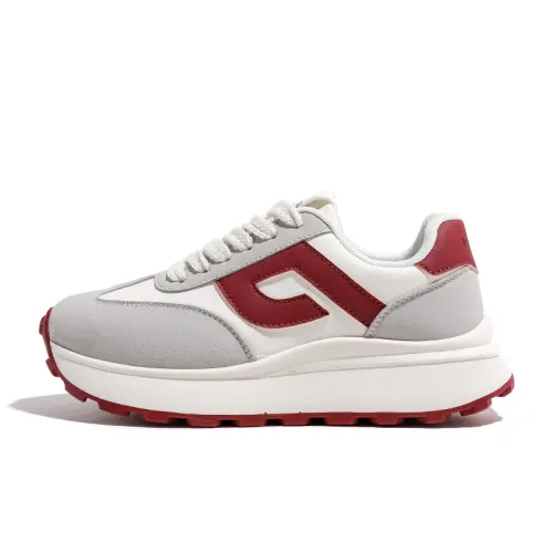 Global HUANQIU comfortable and versatile non-slip wear-resistant and high-rise low-cut lifestyle shoes for women beige