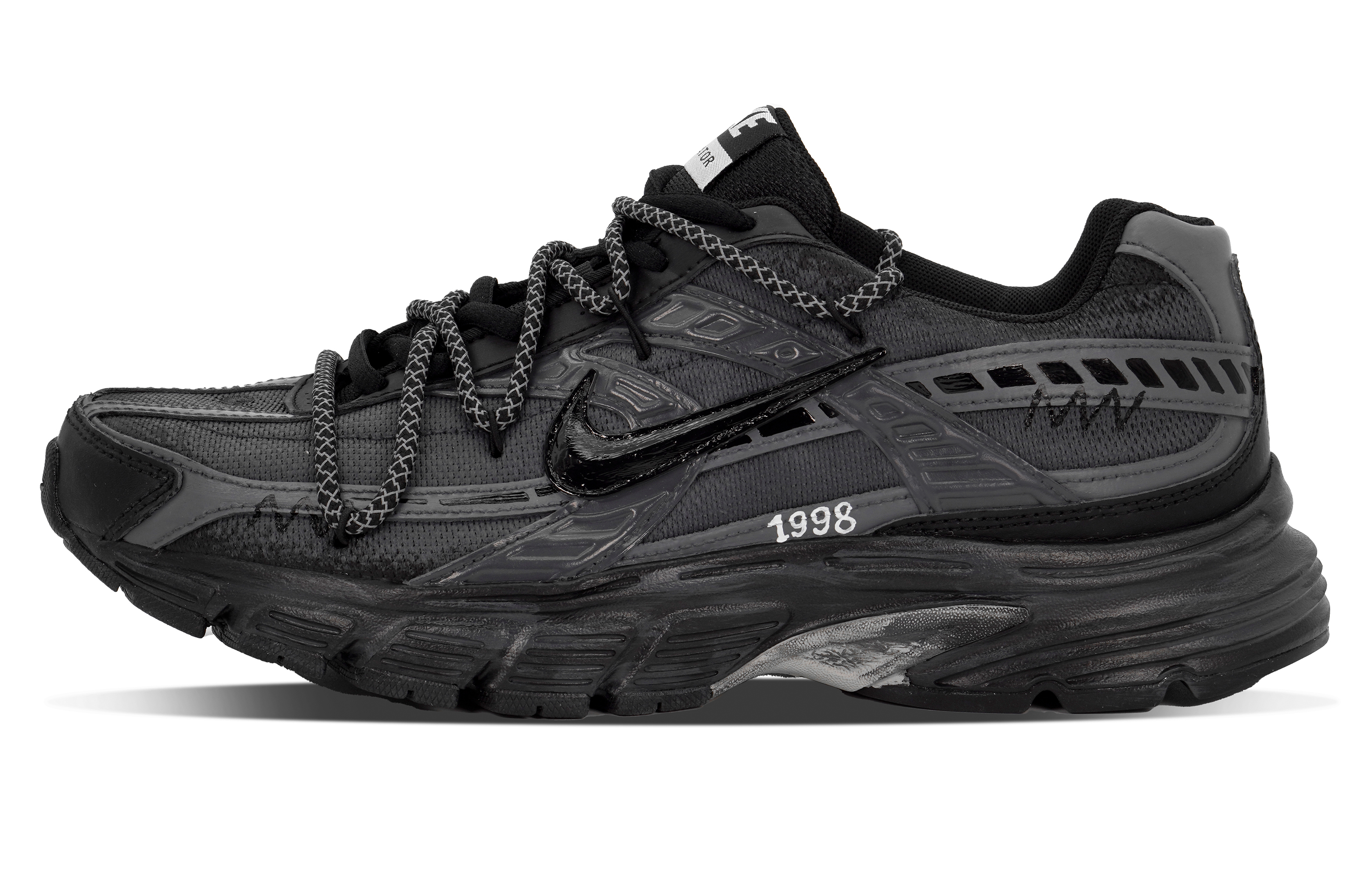 Nike Initiator Abrasion Resistant Low top Running Shoes Men’s Premium Black