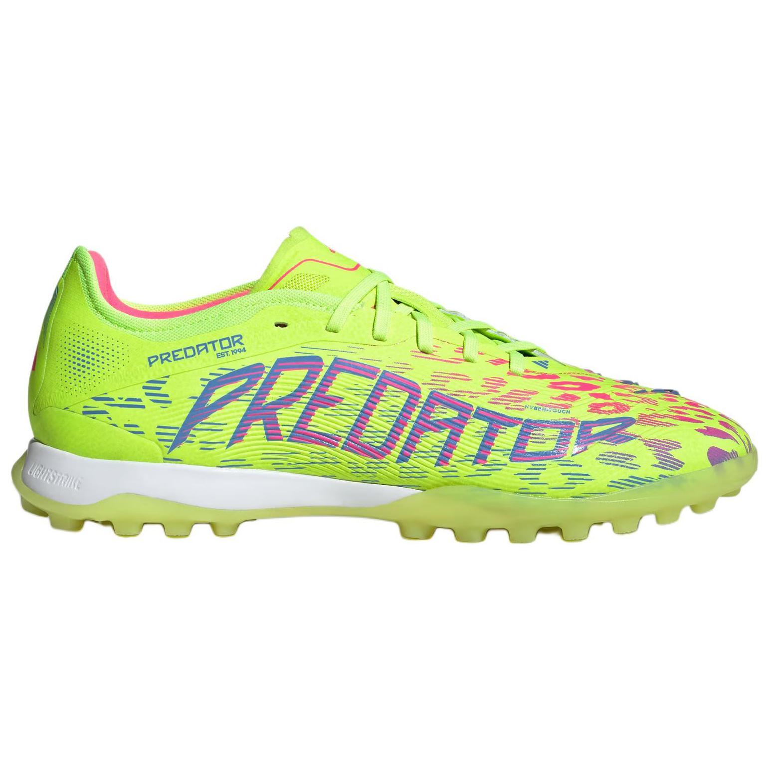 Adidas PREDATOR PRO TF Turf Slip Resistant Abrasion Resistant Soccer Shoes Unisex Lemon
