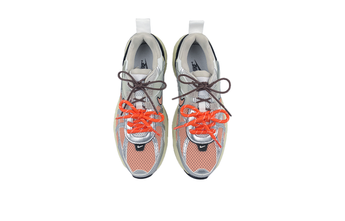 Nike V2K Run Low top Casual City Commuting Running Shoes Women’s White Orange Gray