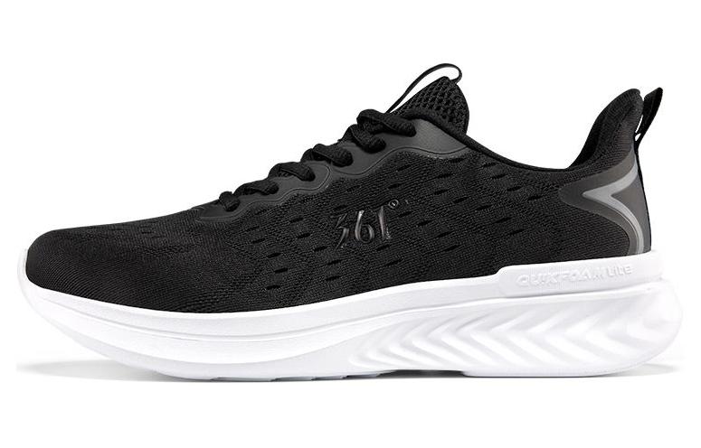 361° Slip Resistant, Abrasion Resistant, Breathable Low top Running Shoes Men’s Black White