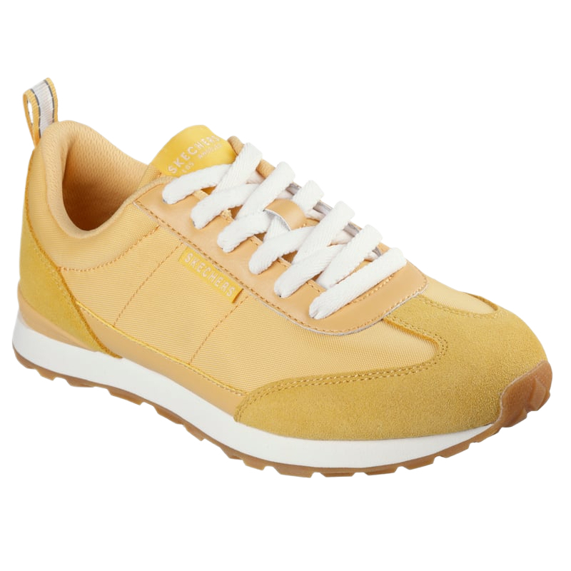 Skechers Mesh, Leather Cushioning Low top Running Shoes Women’s Yellow