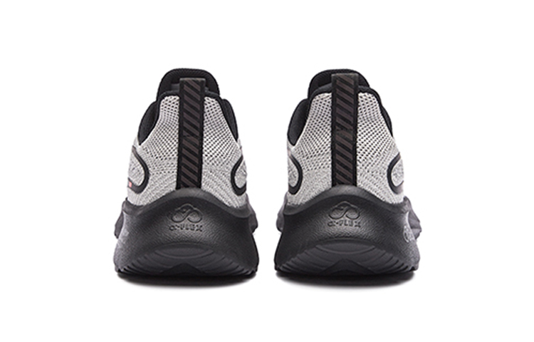 Erke Strange Bomb Lite-Meteorite Anti-Slip Wear-Resistant Low-Top Running Shoes Light Gray Black