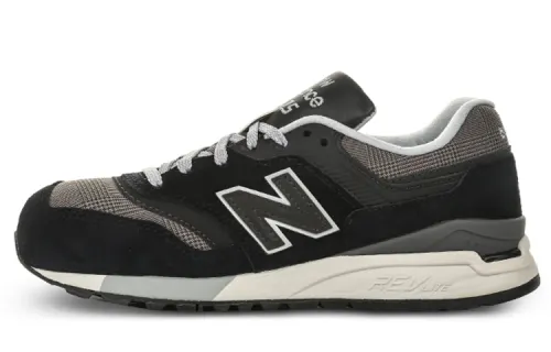 New Balance NB 997 Retro Sports Textile, Artificial Leather, Pigskin Low top Running Shoes Women's Black Gray