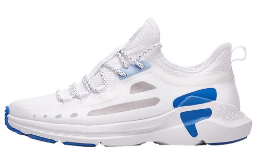FILA Textile, TPU Low top Running Shoes Women's White Blue