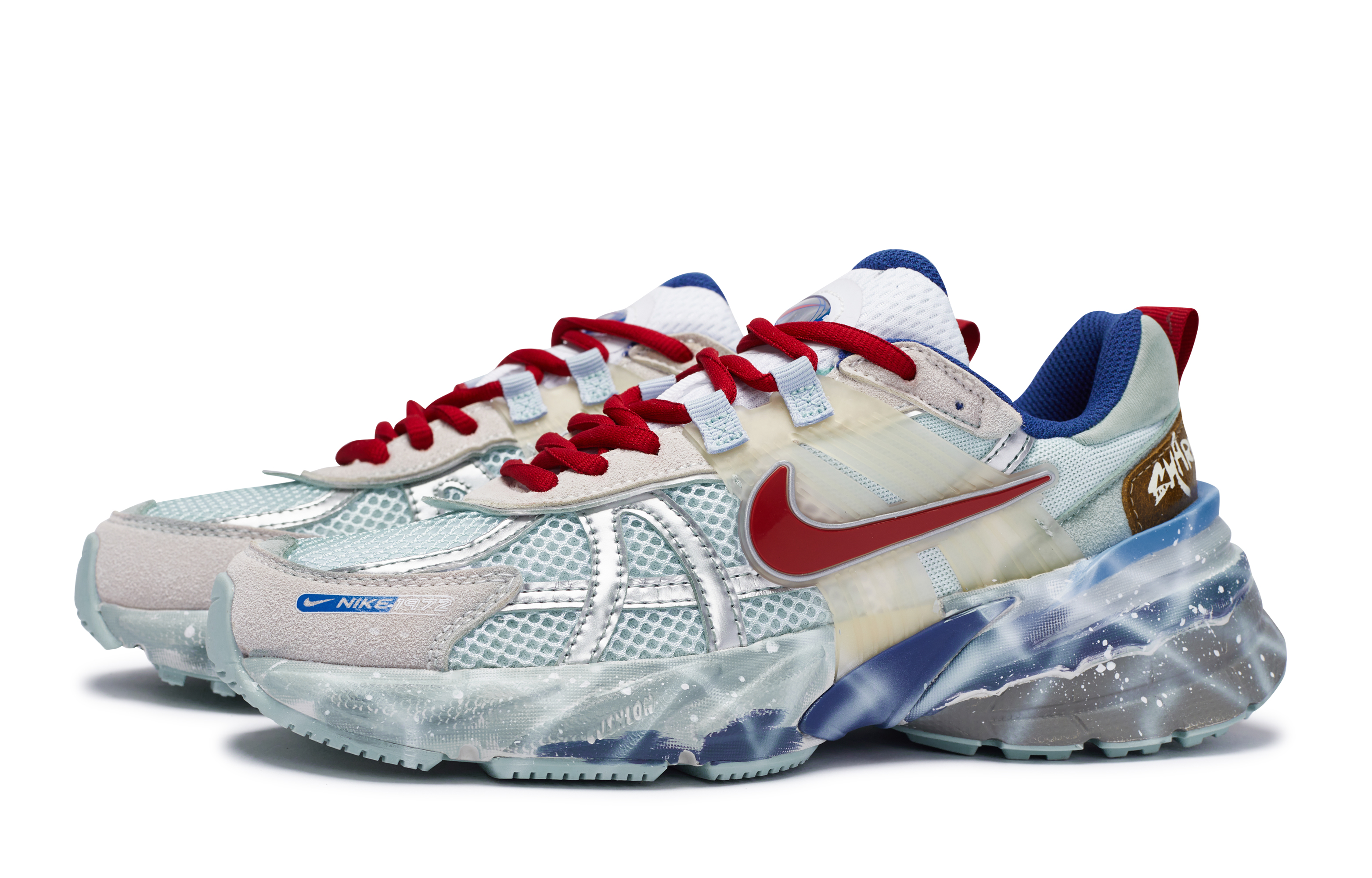 Nike V2K Run Abrasion Resistant Breathable Abrasion Resistant Breathable Low top Running Shoes Women’s Blue
