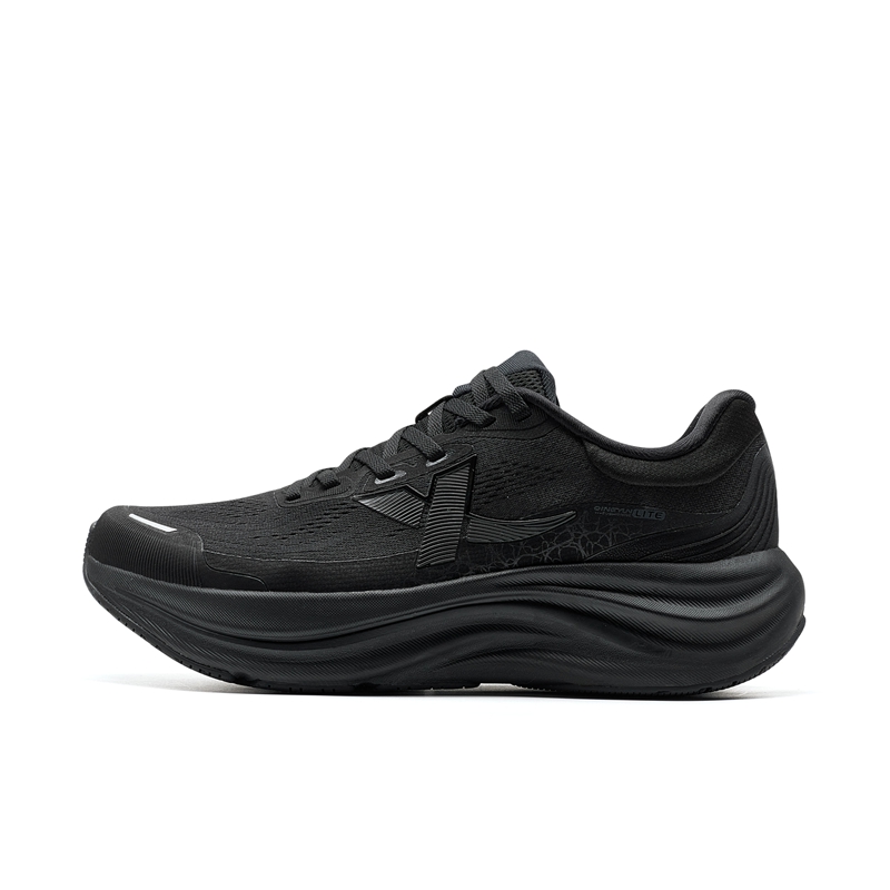 XTEP Cushioning Abrasion Resistant Coverage Support Rebound Low top Casual Running Shoes Men’s Black