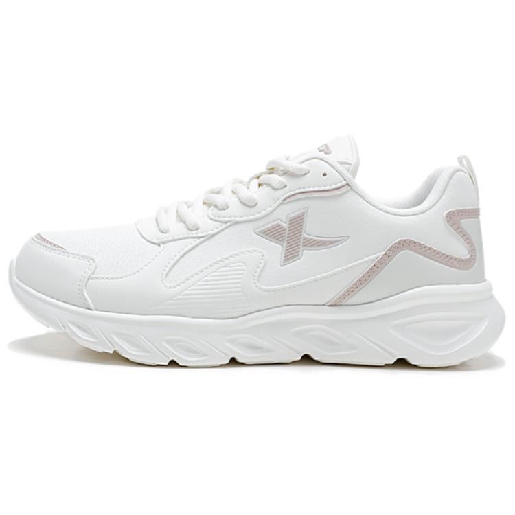 XTEP Cushioning Lightweight Coverage Low top Casual Running Shoes Women’s Sail White Pink Brown