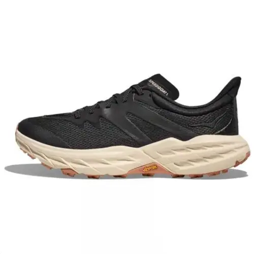 HOKA ONE ONE Speedgoat 5 Slip Resistant Abrasion Resistant Low top Running Shoes Unisex Black Brown