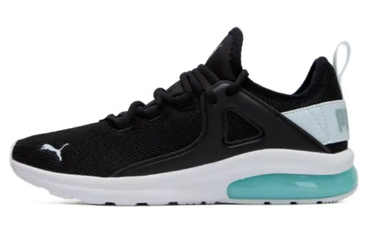 PUMA Electron 2.0 Cushioning Abrasion Resistant Breathable Low top Casual Running Shoes Unisex Black Blue