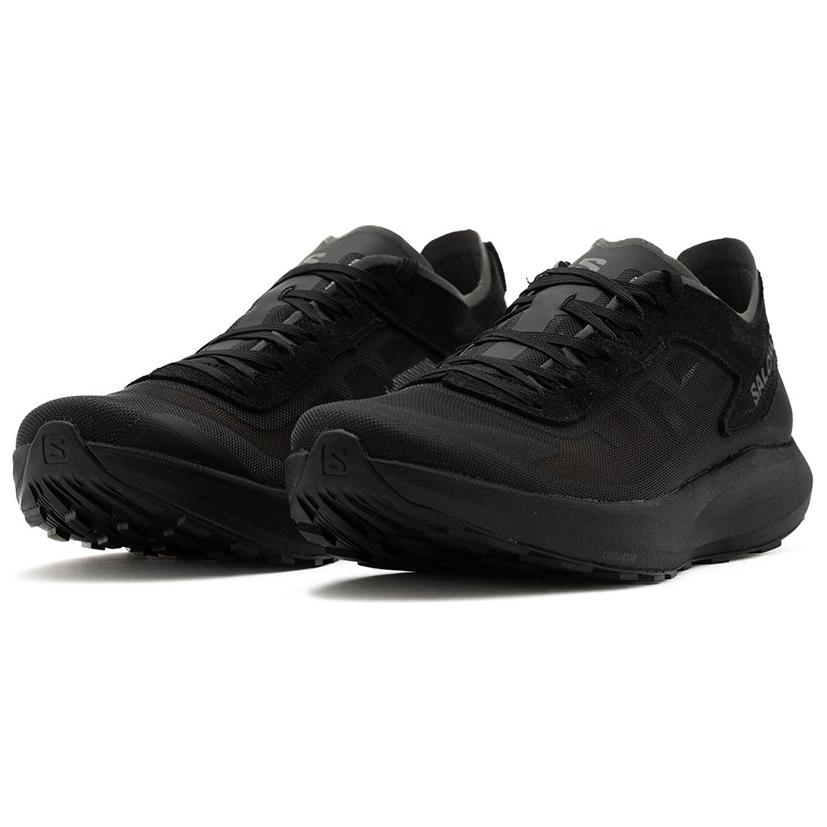 SALOMON Slip Resistant Abrasion Resistant Slip Resistant Abrasion Resistant Low top Running Shoes Men’s Black
