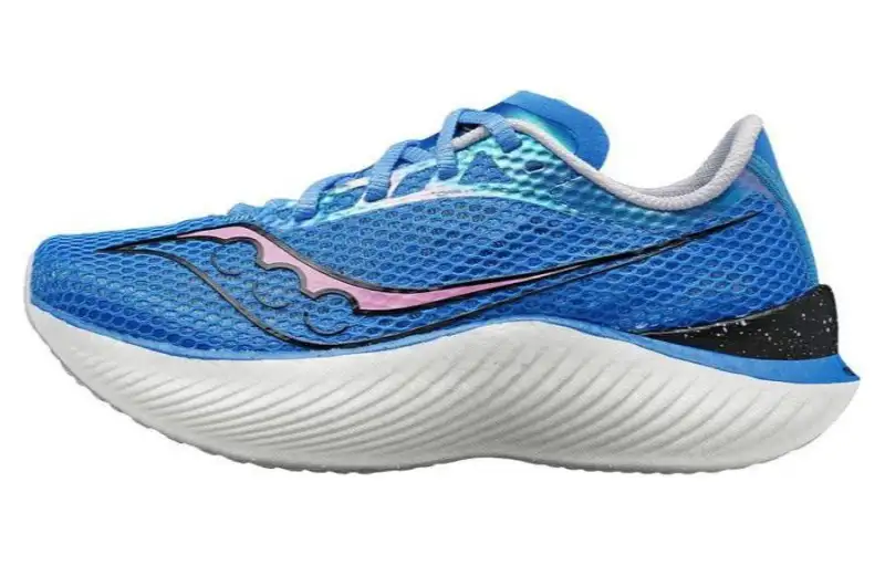 Saucony Endorphin Pro 3 Cushioning Abrasion Resistant Waterproof And Breathable Low top Running Shoes Women's Blue