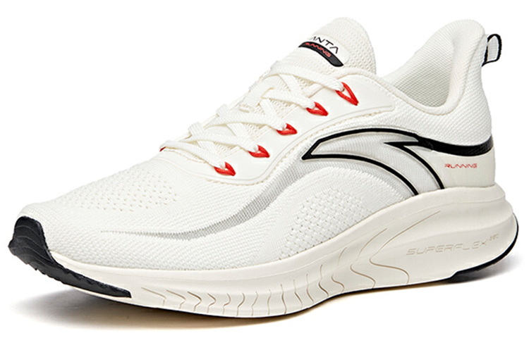 Anta Comfortable Cushioning Abrasion Resistant Breathable Low top Running Shoes Men’s White
