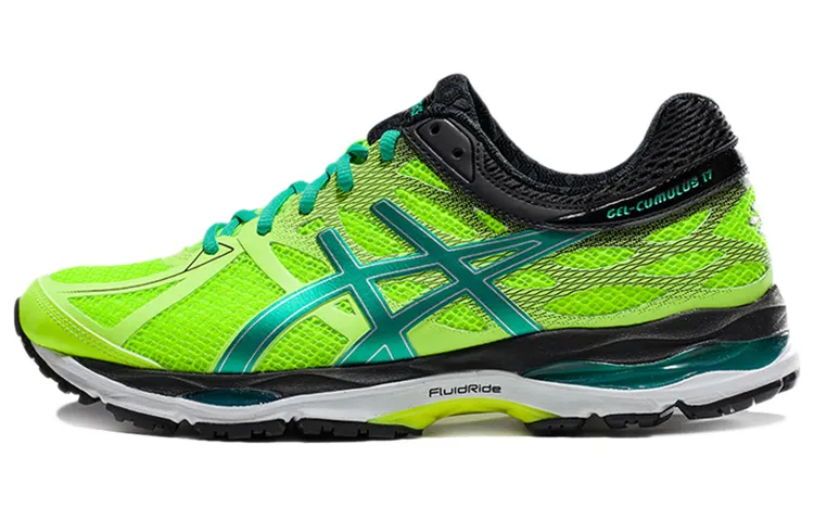Asics Gel Cumulus 17 Comfortable Low top Running Shoes Men's Neon Green