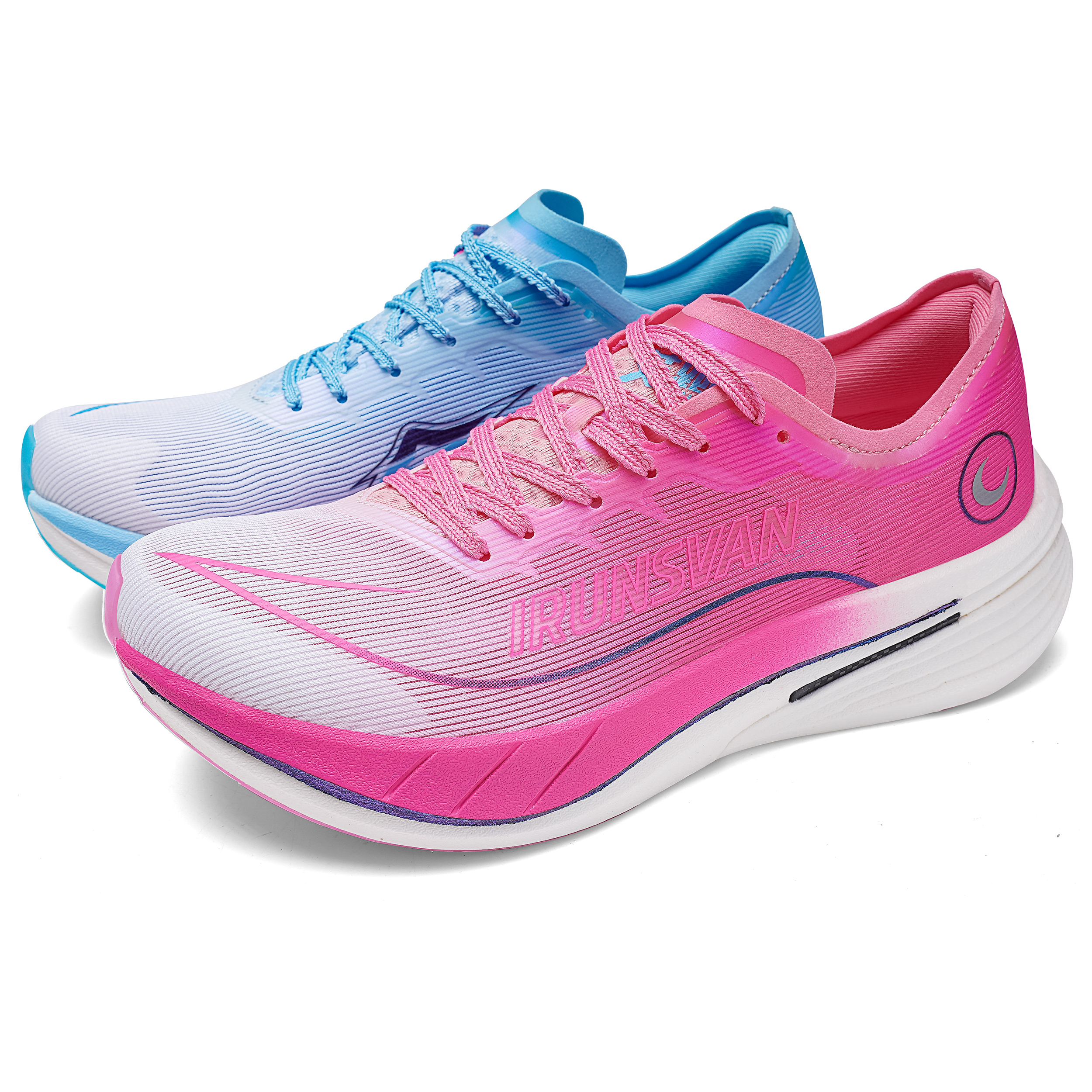 IRUNSVAN Low top Running Shoes Unisex Snow Flames