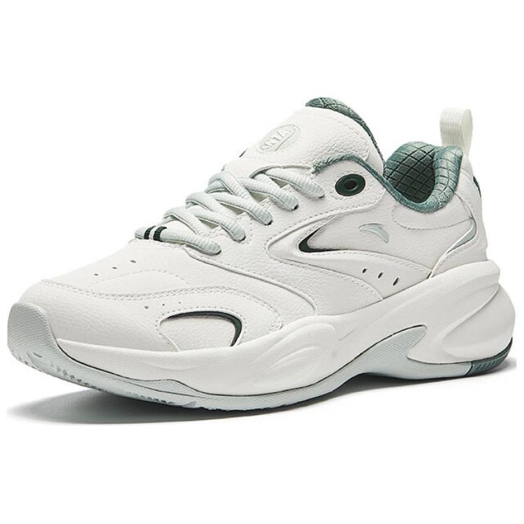 Anta ACE Synthetic Leather Slip Resistant, Abrasion Resistant, Breathable Low top Chunky Sneakers Women’s