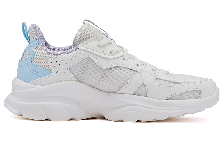 361° Cushioning Slip Resistant Abrasion Resistant Breathable Lightweight Low top Running Shoes Women’s White Blue