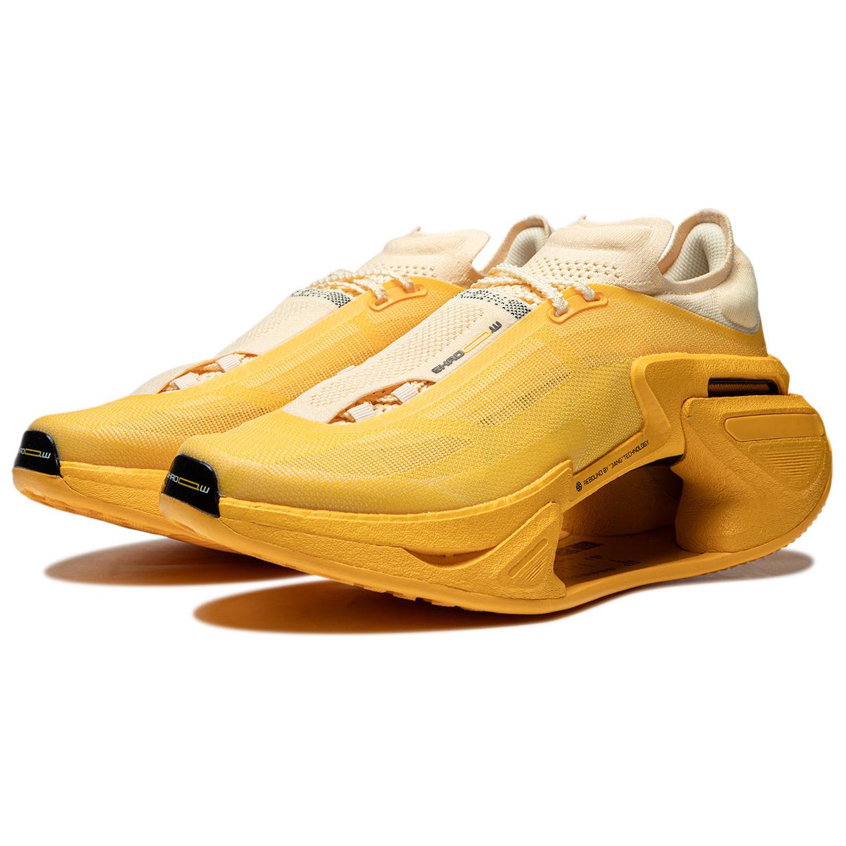 Li Ning Shadow 3.0 Fabric Low top BOOM Technology Marathon Long Distance Running Sprint Running Shoes Unisex Yellow