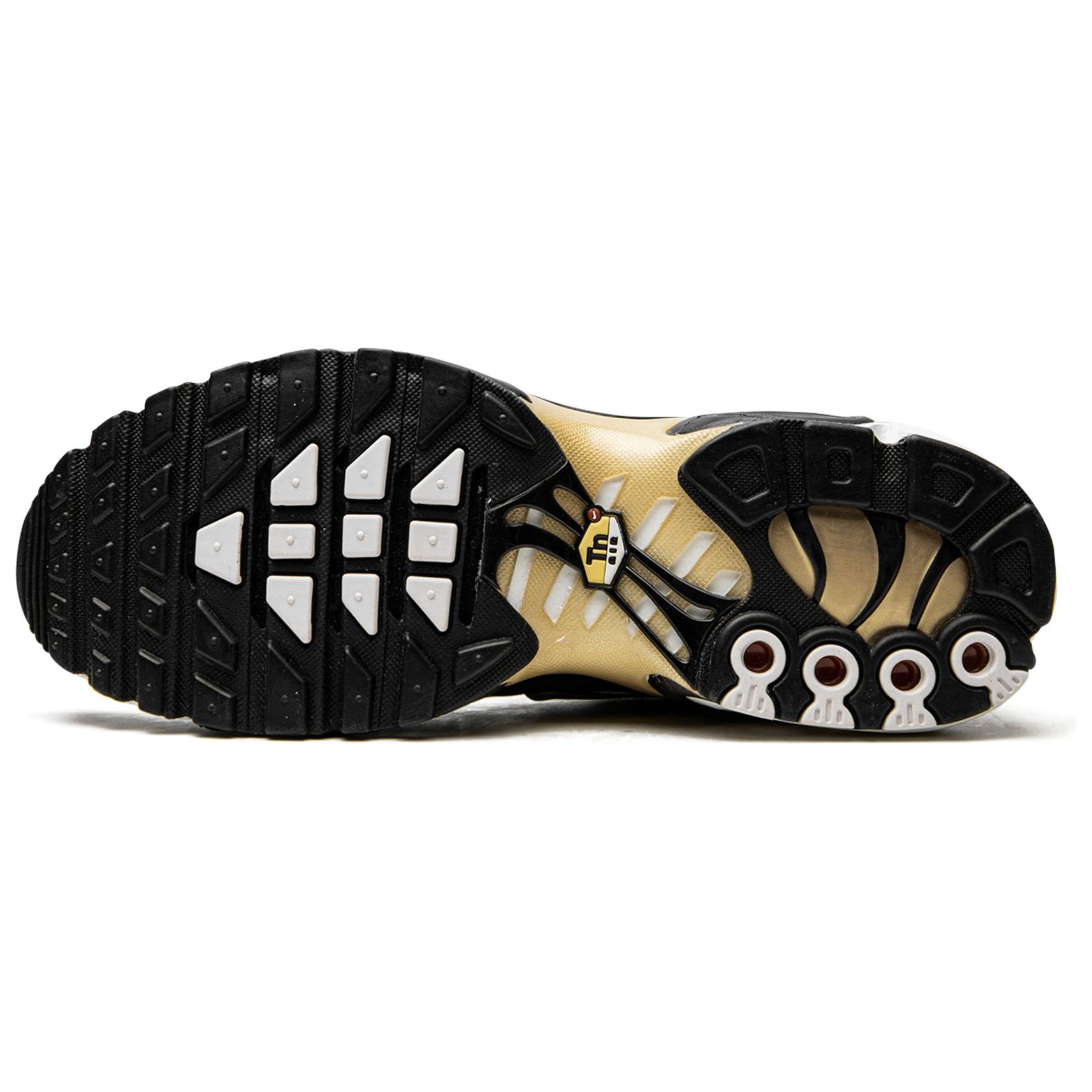 Nike Air Max Plus Low top Running Shoes Men’s White Black Gold