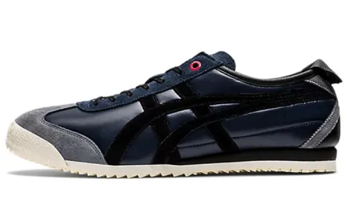 Onitsuka Tiger Onitsuka Tiger MEXICO 66 SD retro wear-resistant and lightweight low-top casual running shoes for men and women, navy blue