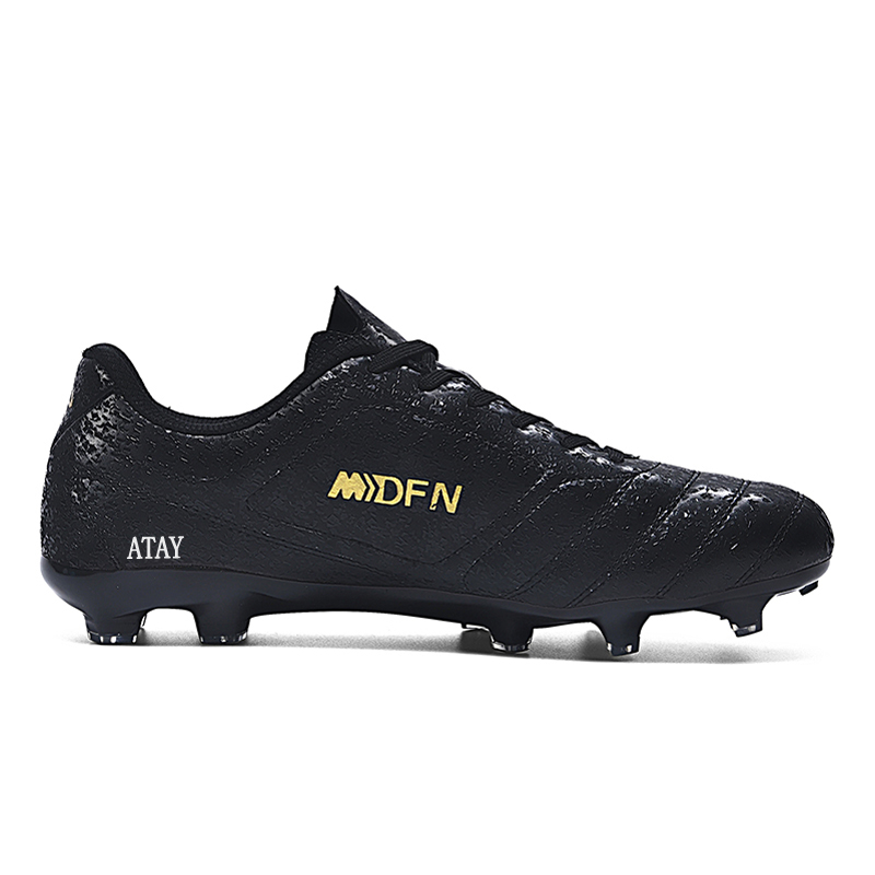 ATAY Slip Resistant Abrasion Resistant Slip Resistant Abrasion Resistant Soccer Shoes Unisex Black
