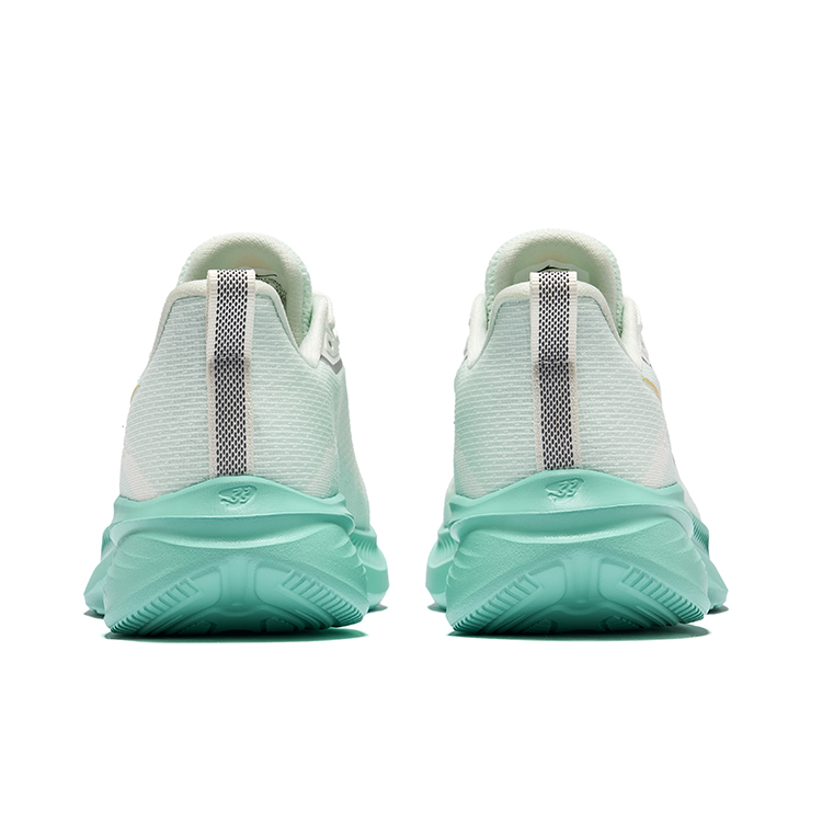 Erke Cushioning Rebound Breathable Low top Running Shoes Men’s Microcrystal White Ice Clear Green