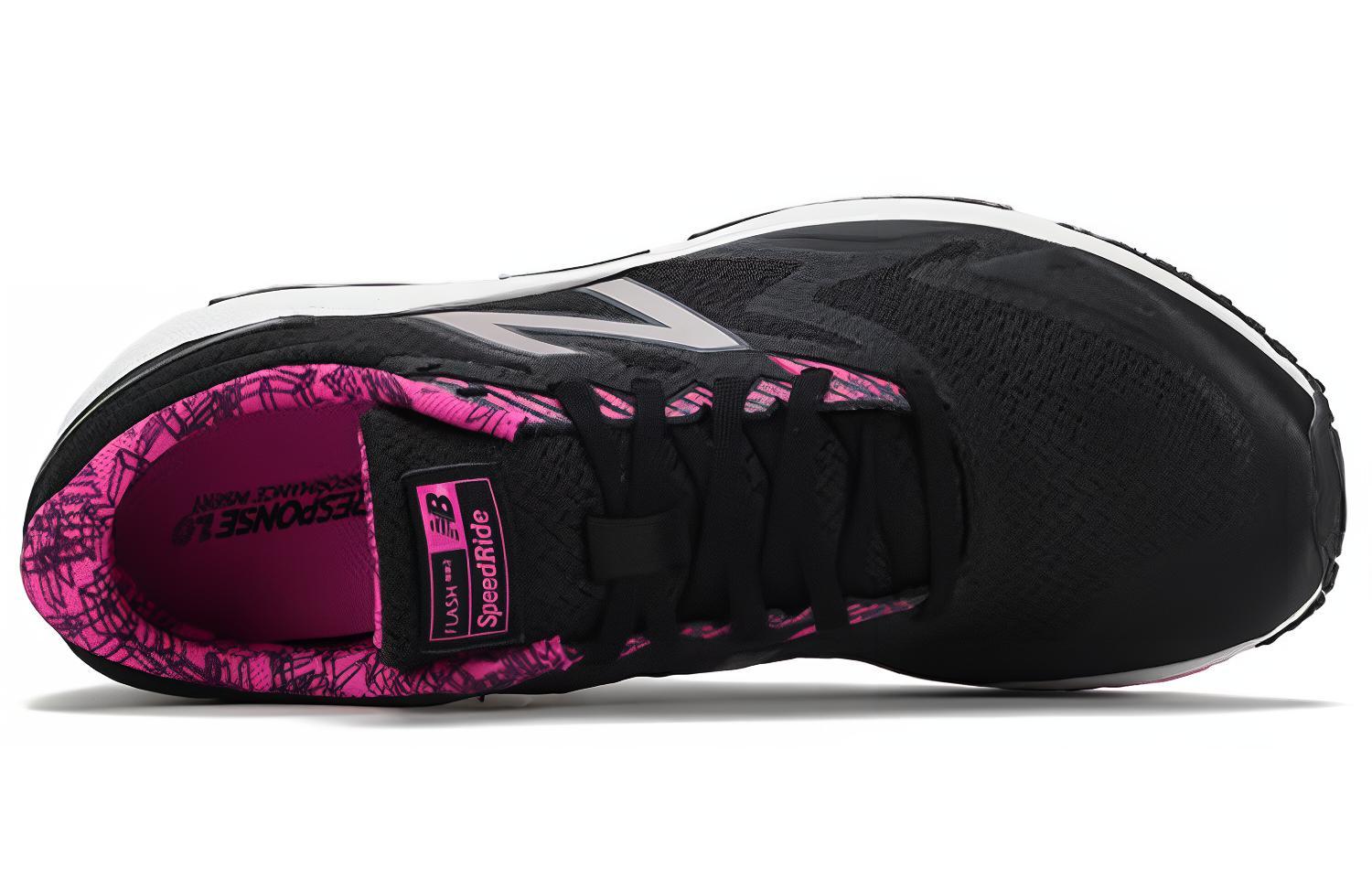 New Balance NB Flash V2 Comfortable Textile, Artificial Leather Low top Running Shoes Women’s Black Pink