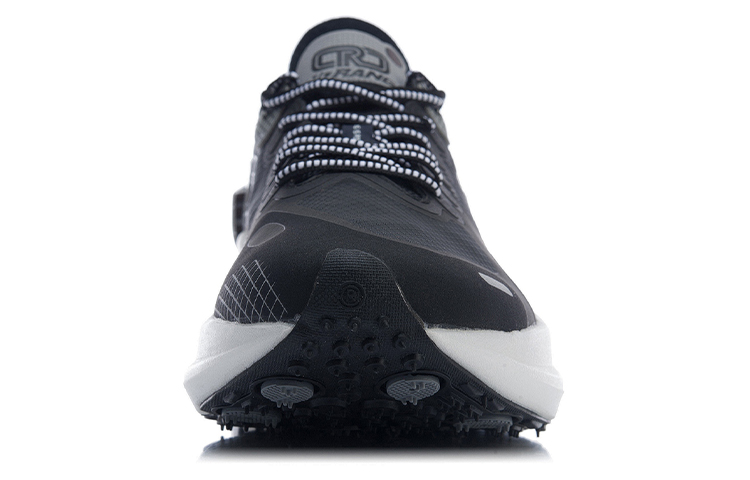 Li Ning Ranger Essential Abrasion Resistant Slip Resistant Lightweight Low top Running Shoes Unisex Black Gray