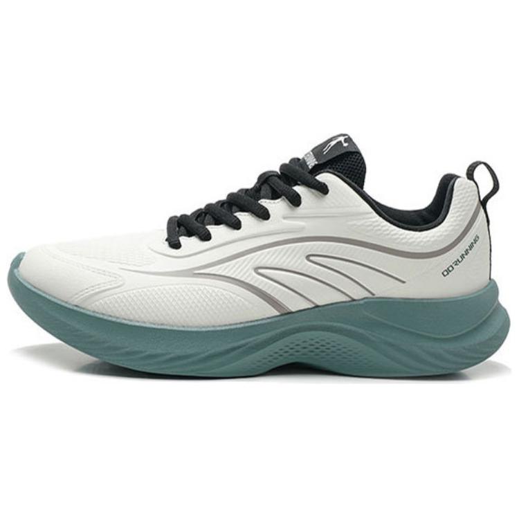 QIAODAN Comfortable Cushioning Low top Running Shoes Men’s Green White