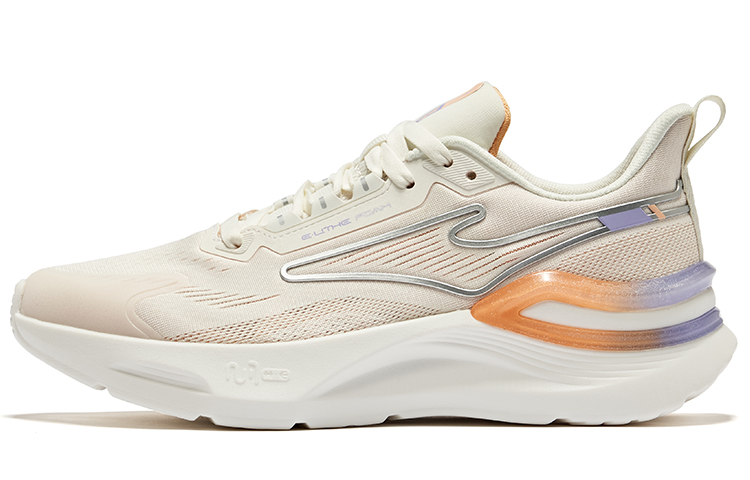 Erke Tianma 2.0 Cushioning, Wear Resistant Low top Running Shoes Women’s White Orange
